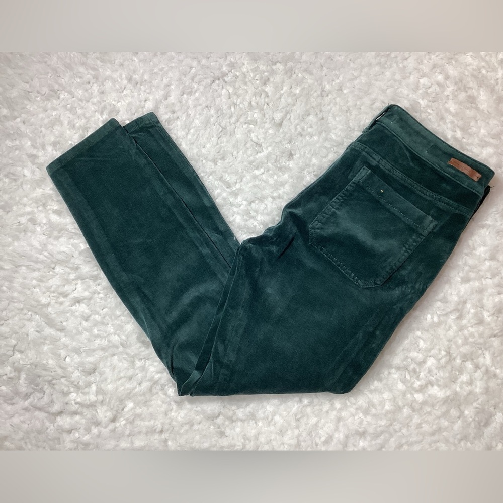 Pilcro and the Letterpress High Rise Skinny Crop Corduroy Pants Green Size 29